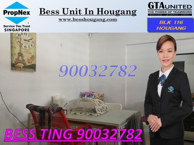 Blk 116 Hougang Avenue 1 (Hougang), HDB 3 Rooms #158342452